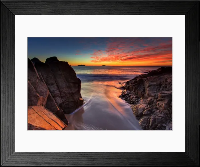 Framed Print : Box Beach sunrise Framed Print : Box Beach sunrise