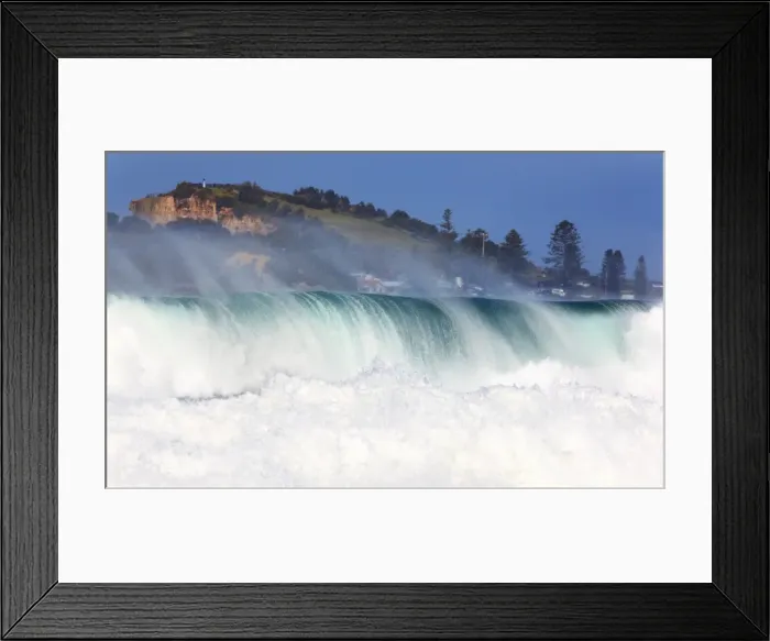 Framed Print : Rolling surf