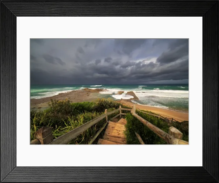 Framed Print : Stormy Seascape Framed Print : Stormy Seascape