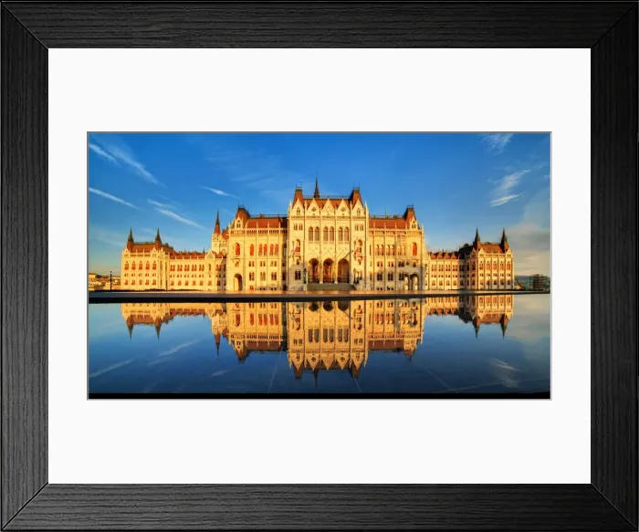 Framed Print : Hungarian Parliament Building Reflection Framed Print : Hungarian Parliament Building Reflection