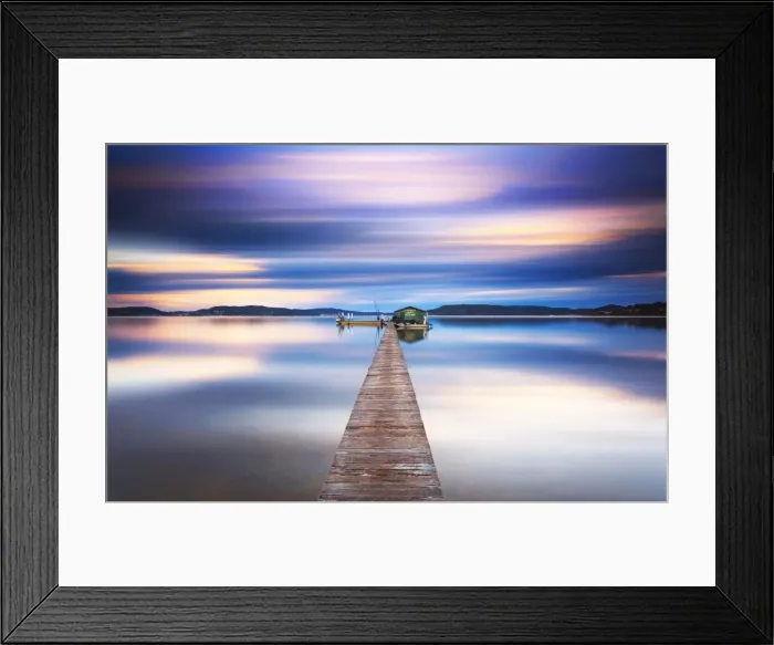 Framed Print : Pier. sunrise at Woy Woy on the Central Coast 1 hour north of Sydney