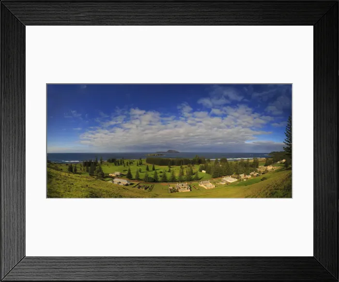 Framed Print : Norfolk Island Kingston panorama Framed Print : Norfolk Island Kingston panorama