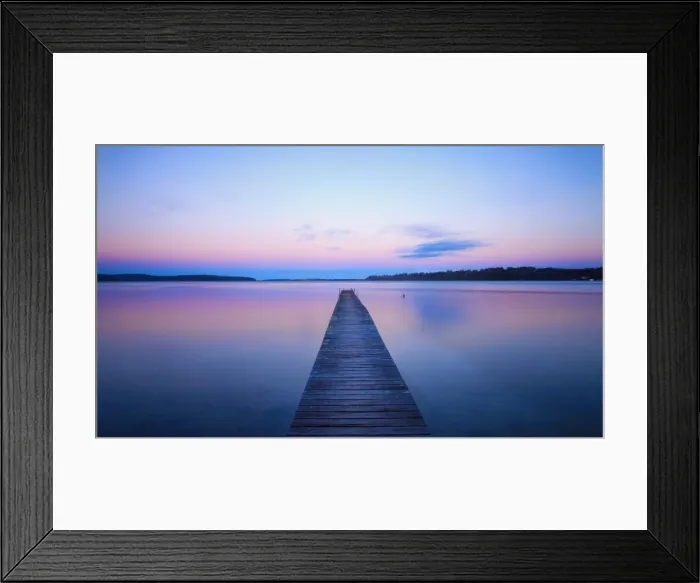 Framed Print : Long wharf at sunset Framed Print : Long wharf at sunset