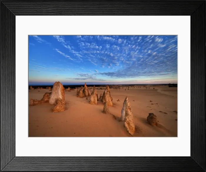 Framed Print : Pinnacles desert at sunrise Framed Print : Pinnacles desert at sunrise