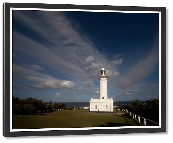 Lighthouse with spectacular clouds
