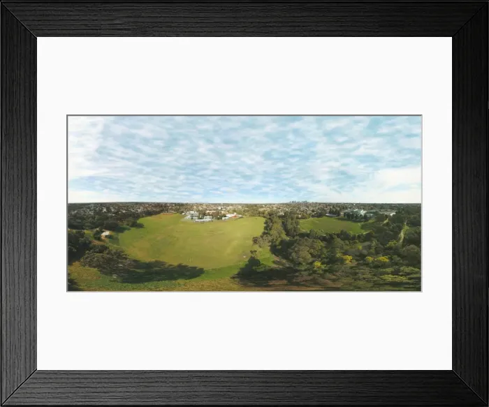 Framed Print : 360 Degree aerial view of Melbourne and northern suburbs Framed Print : 360 Degree aerial view of Melbourne and northern suburbs