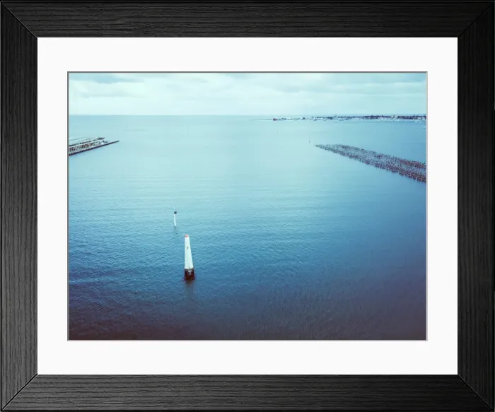 Framed Print : Aerial view of the Port Melbourne and Princess Pier