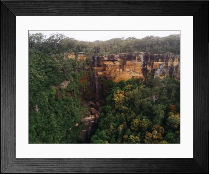 Framed Print : Aerial view of Fitzroy Falls, New South Wales, Australia