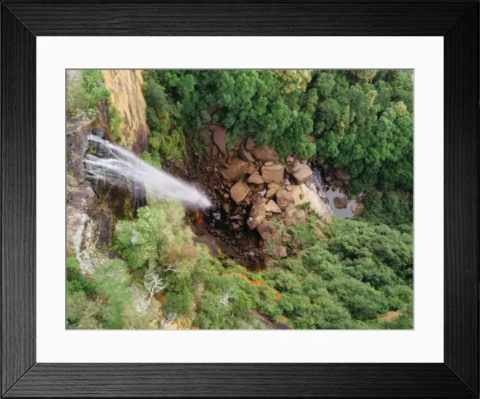 Framed Print : Aerial view of Fitzroy Falls, New South Wales, Australia Framed Print : Aerial view of Fitzroy Falls, New South Wales, Australia