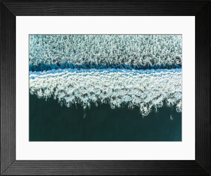 Framed Print : Top View Of Big Wave In Sea, Taranaki, New Zealand Framed Print : Top View Of Big Wave In Sea, Taranaki, New Zealand