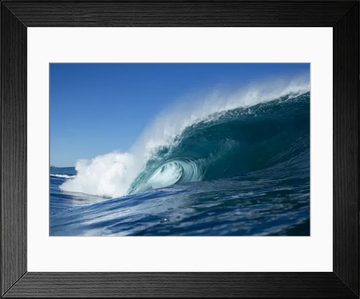 Framed Print : ocean, wave, pipe