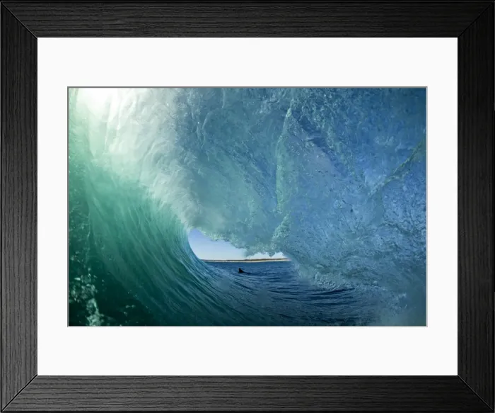 Framed Print : ocean water, wave, lifestyle, surfer, pit, pipe