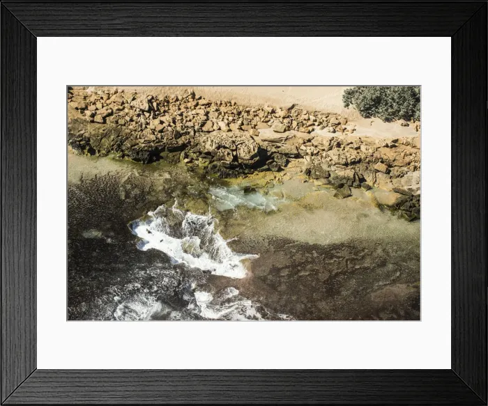 Framed Print : ocean water, wave, lifestyle, surfer, pit, pipe