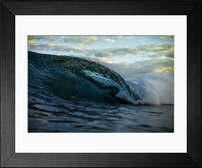 Framed Print : ocean water, wave, lifestyle, surfer, pit, pipe