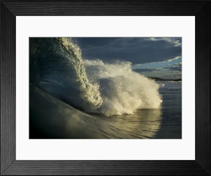 Framed Print : ocean water, wave, lifestyle, surfer, pit, pipe