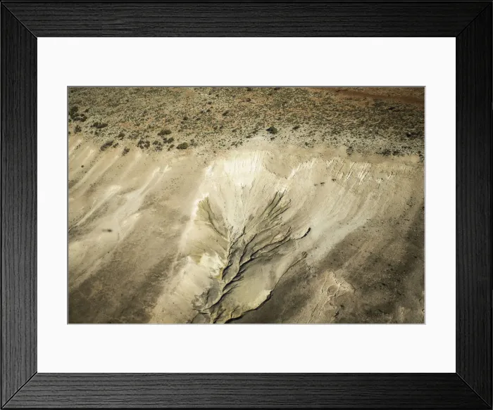 Framed Print : desert crack