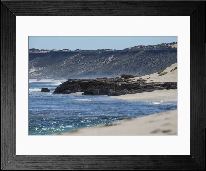 Framed Print : Rugged coastline