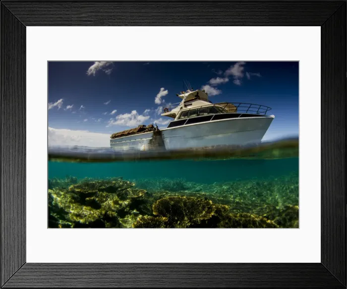 Framed Print : Lobster Fishing Boat Abrolhos Islands Framed Print : Lobster Fishing Boat Abrolhos Islands