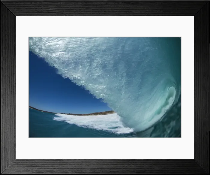 Framed Print : Big empty. This is a nug that escaped being ridden by the whole line up Framed Print : Big empty. This is a nug that escaped being ridden by the whole line up