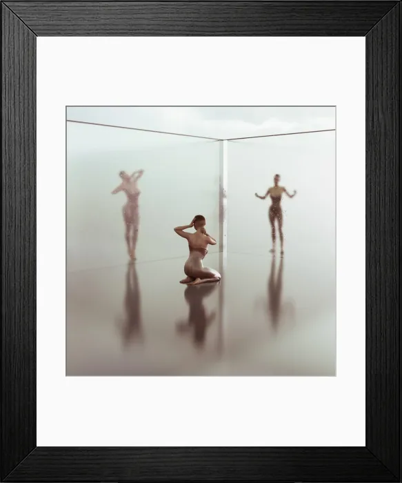 Framed Print : color image, concept, copy space, cube, day, digital composite, digitally generated