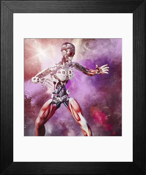 Framed Print : android, anger, attacking, attitude, color image, concept, copy space, cyborg, digital composite Framed Print : android, anger, attacking, attitude, color image, concept, copy space, cyborg, digital composite