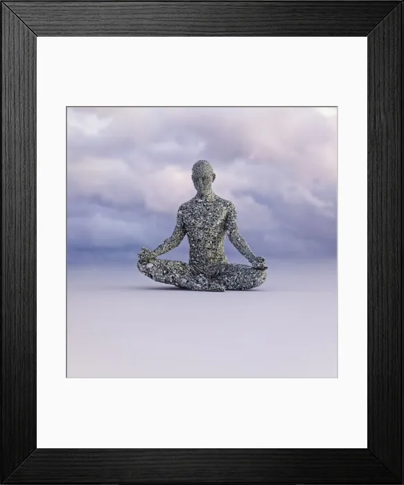 Framed Print : carbon, carbon-based life form, cloud, color image, composite, concept, copy space