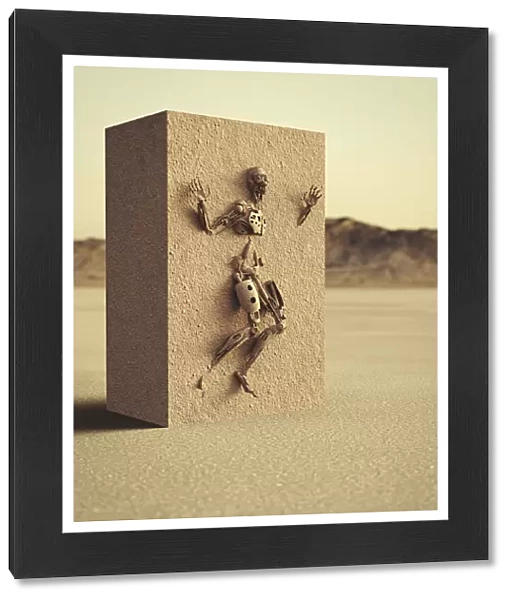 ancient civilization, android, archeology, block, clear sky, color image, concept