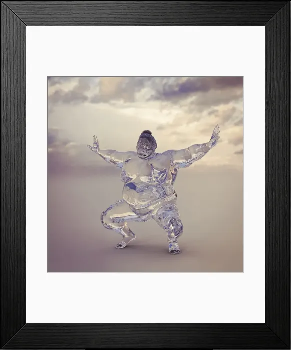 Framed Print : ar, arms outstretched, augmented reality, cloud, cold, color image, concept, copy space