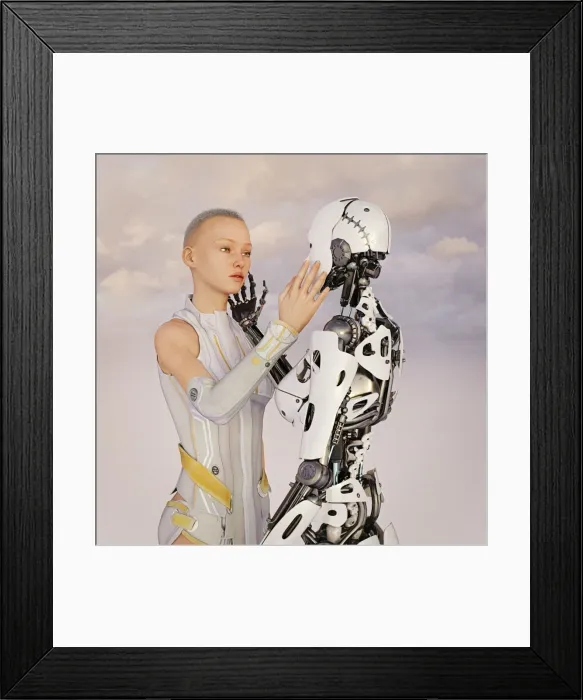 Framed Print : affection, ai, artificial intelligence, authentic, authenticity, bonding, candid Framed Print : affection, ai, artificial intelligence, authentic, authenticity, bonding, candid