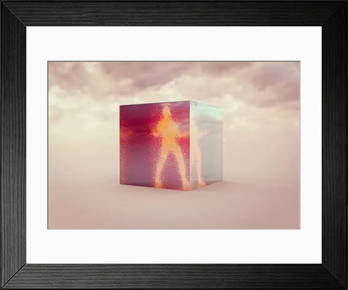 Framed Print : ar, augmented reality, burning, cloud, cold, color image, concept, confinement, copy space