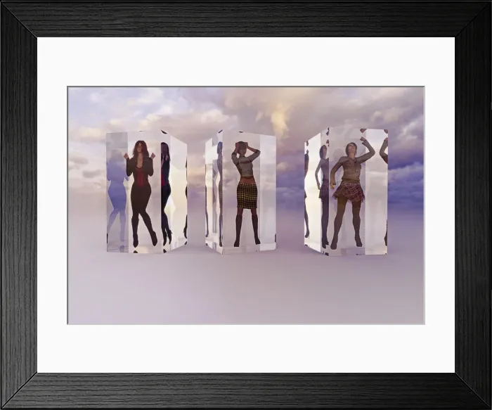 Framed Print : ar, attitude, augmented reality, block, cloud, cold, color image, concept, confinement