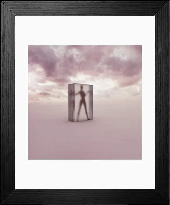 Framed Print : ar, augmented reality, block, cloud, cold, color image, computer graphic, concept