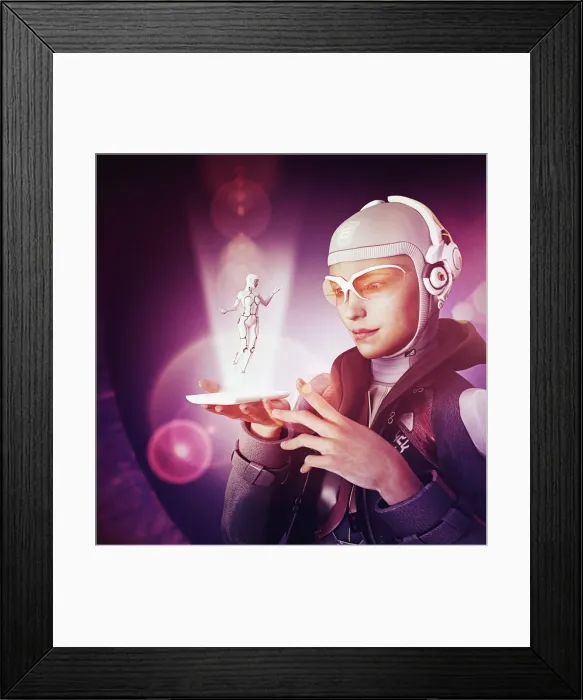Framed Print : ai, android, ar, artificial intelligence, augmented reality, bionic, biotechnology Framed Print : ai, android, ar, artificial intelligence, augmented reality, bionic, biotechnology