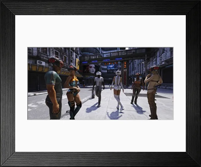 Framed Print : ar, architecture, attitude, augmented reality, city, city life, color image, concept