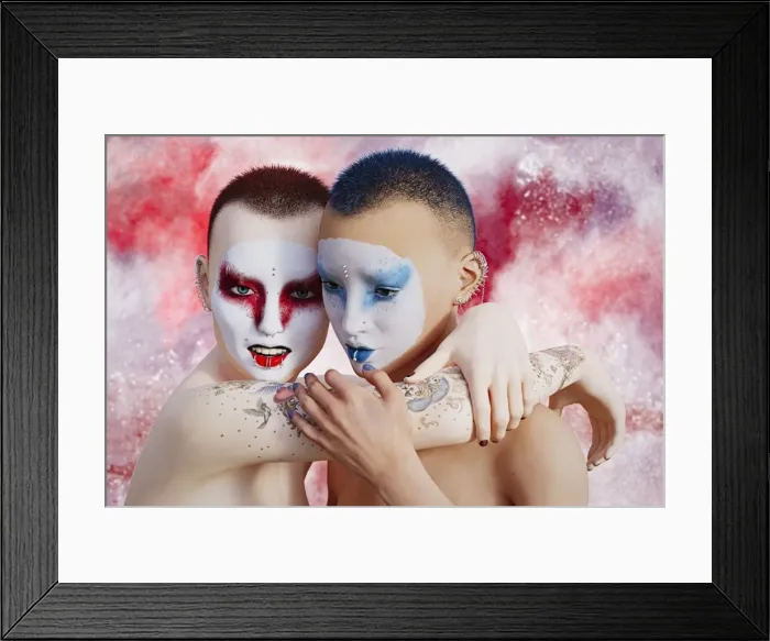 Framed Print : abundance, affection, alternative, ar, arm, augmented reality, black hair, blue hair Framed Print : abundance, affection, alternative, ar, arm, augmented reality, black hair, blue hair