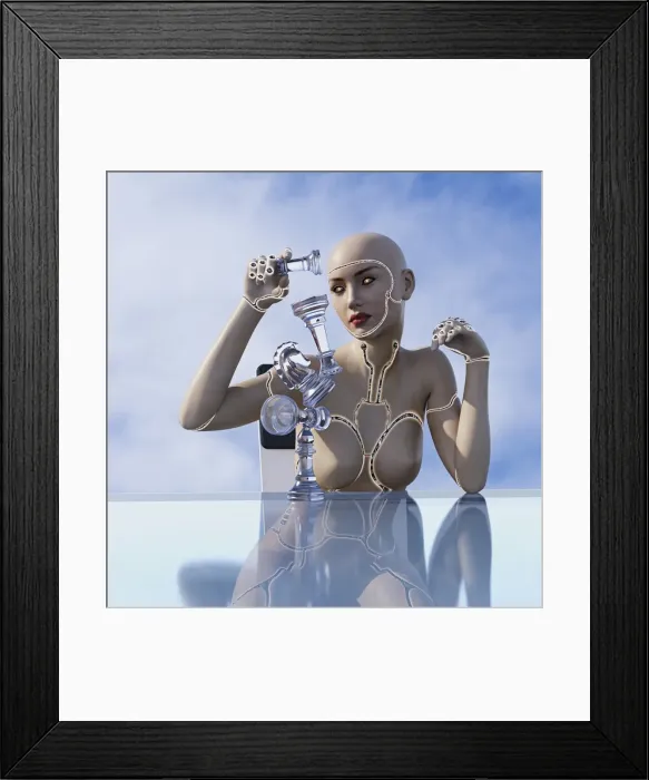 Framed Print : ai, ar, artificial intelligence, augmented reality, balance, balancing, careful, chess
