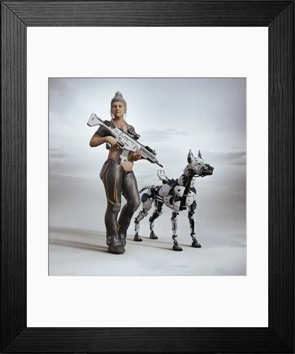 Framed Print : ai, animals, ar, artificial intelligence, assault rifle, augmented reality, carrying Framed Print : ai, animals, ar, artificial intelligence, assault rifle, augmented reality, carrying