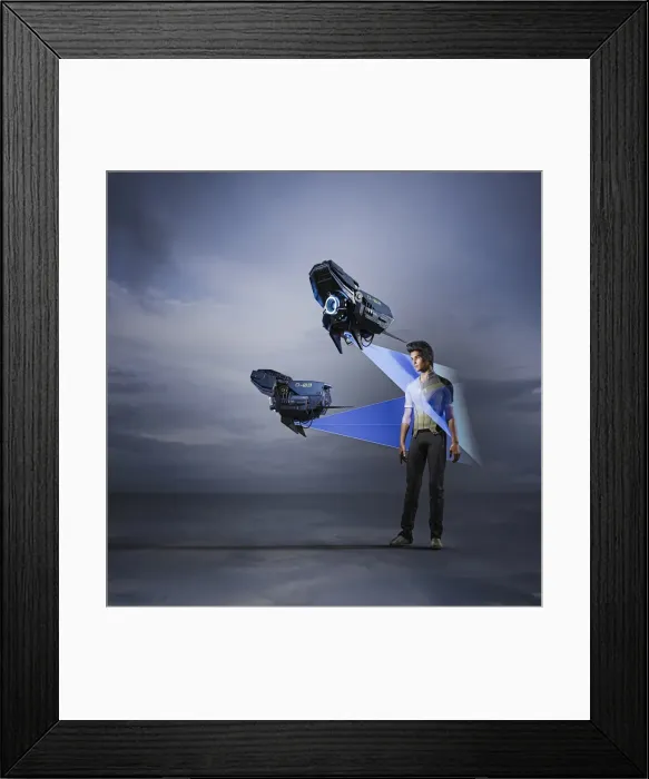 Framed Print : ai, ar, artificial intelligence, augmented reality, brunette, camera, cloud, color image