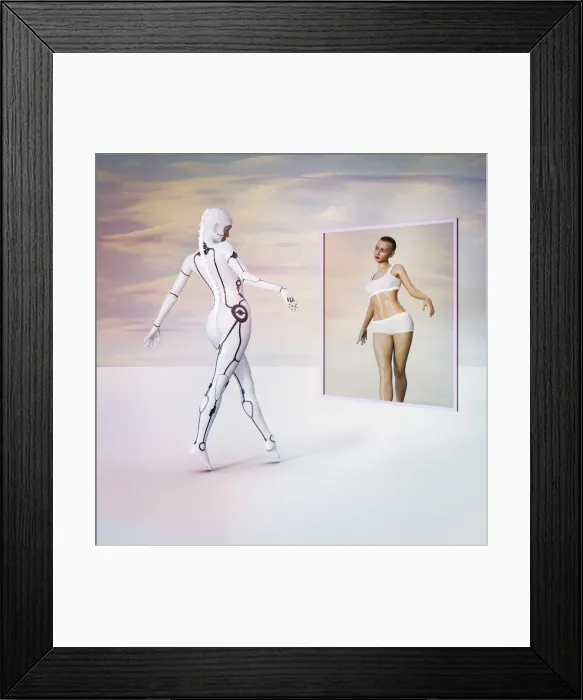 Framed Print : ai, alive, alternate, ar, artificial intelligence, augmented reality, beauty, body image Framed Print : ai, alive, alternate, ar, artificial intelligence, augmented reality, beauty, body image
