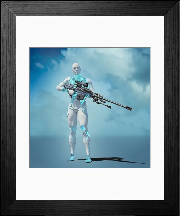 Framed Print : ai, ar, artificial intelligence, augmented reality, blue, carrying, cloud, color image