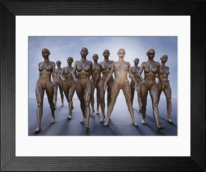 Framed Print : ai, ar, artificial intelligence, augmented reality, automation, automaton, color image Framed Print : ai, ar, artificial intelligence, augmented reality, automation, automaton, color image