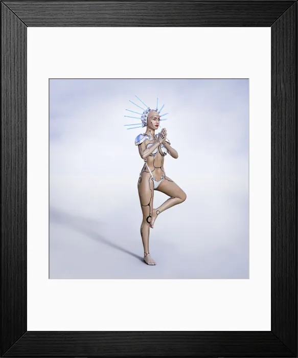 Framed Print : ai, ar, artificial intelligence, augmented reality, balance, bikini, color image