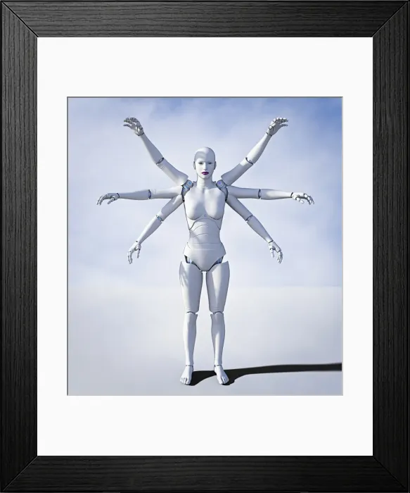 Framed Print : ai, android, arm, artificial intelligence, augmented reality, bionic, cloud, color image Framed Print : ai, android, arm, artificial intelligence, augmented reality, bionic, cloud, color image