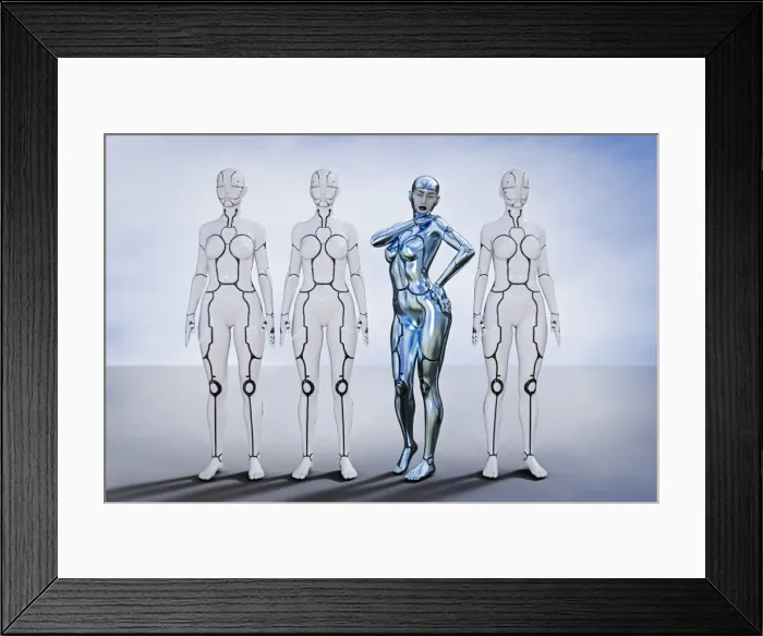 Framed Print : ai, android, artificial intelligence, augmented reality, beauty, bionic, cloud, color image Framed Print : ai, android, artificial intelligence, augmented reality, beauty, bionic, cloud, color image