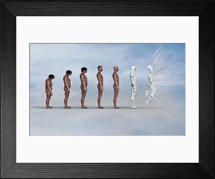 Framed Print : adjusting, ai, android, artificial intelligence, augmented reality, barefoot, bionic Framed Print : adjusting, ai, android, artificial intelligence, augmented reality, barefoot, bionic