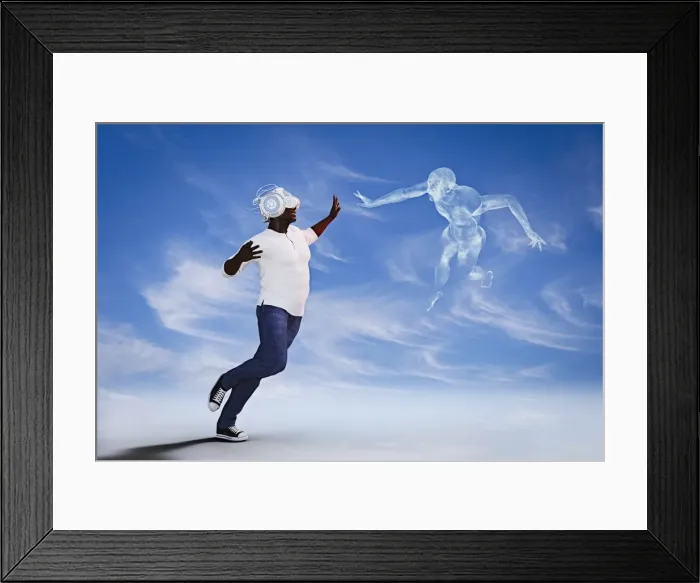 Framed Print : access, augmented reality, cloud, color image, communication, computer graphic, concept Framed Print : access, augmented reality, cloud, color image, communication, computer graphic, concept