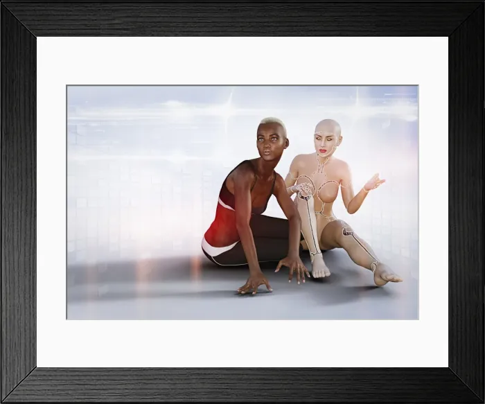 Framed Print : advanced technology, ai, android, artificial intelligence, augmented reality, barefoot Framed Print : advanced technology, ai, android, artificial intelligence, augmented reality, barefoot