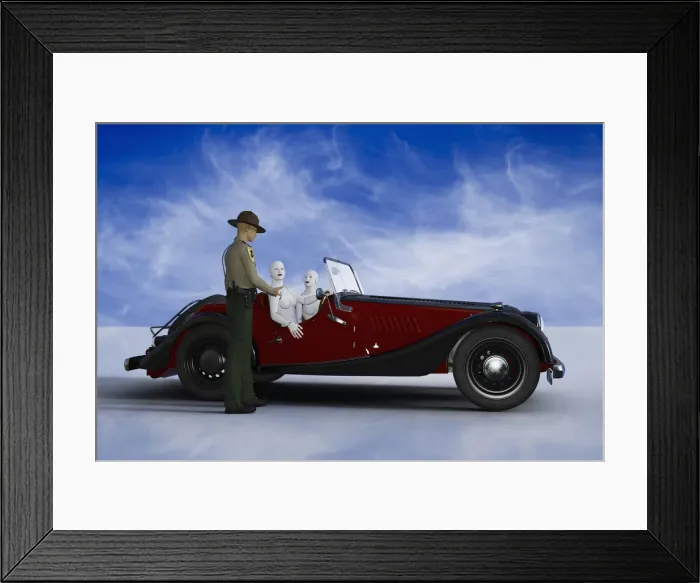 Framed Print : advanced technology, ai, android, artificial intelligence, augmented reality, bionic