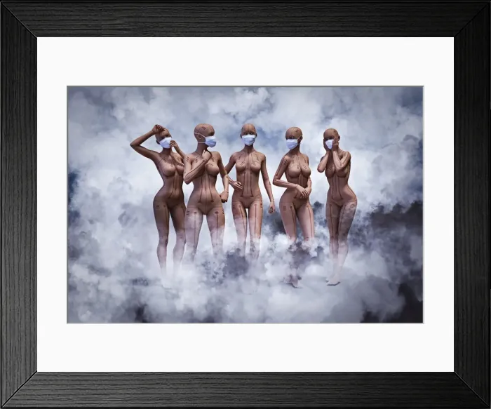 Framed Print : ai, android, artificial intelligence, augmented reality, bionic, breathing, challenge