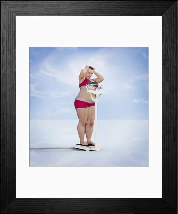 Framed Print : angry, anxiety, arms raised, bra, brunette, challenge, checking, cloud, color image Framed Print : angry, anxiety, arms raised, bra, brunette, challenge, checking, cloud, color image